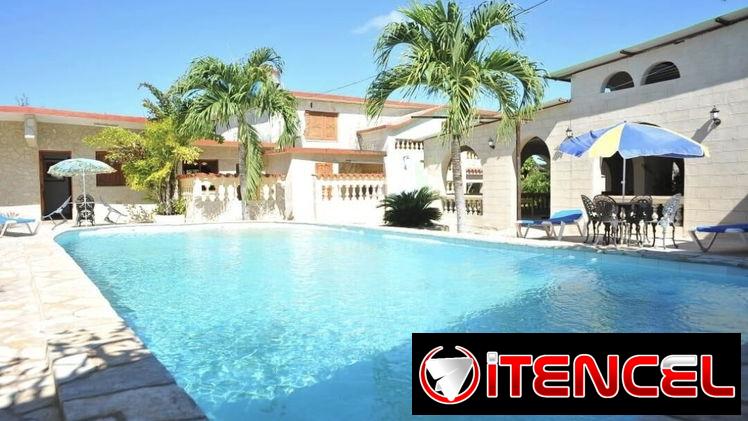 Renta de gran casa con piscina en guanabo, a precio super económico.