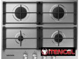 Cocina SAMSUNG 4 hornillas Empotrada de gas Acero Inoxidable Encendido por magneto Precio $ 510 USD transporte incluido