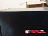 Mini nevera vinoteca de 23 Litros de 220 volt y bandejas interiores de madera con cristal efecto espejo