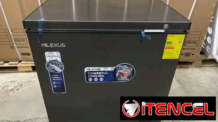 Nevera milexus de 7 pies gris con mensajería gratis y regulador de voltaje incluido