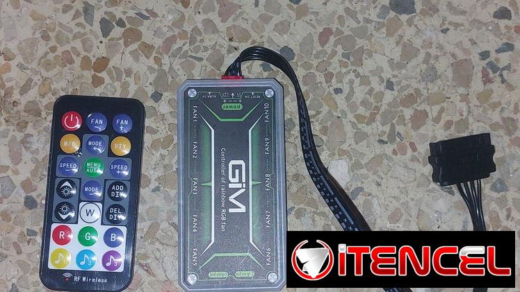 Chasis GYM GM1 tipo pecera con sus 10 fanes argb y controladora nuevo en caja-200usd