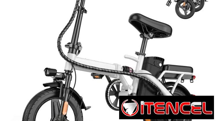 Bicicleta eléctrica A1. Batería de 48V extraíble. Velocidad hasta 20 MPH