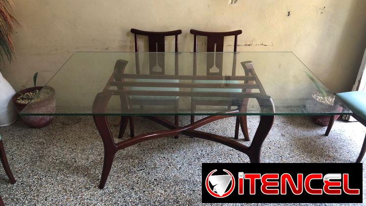 ⚜️ Juego de comedor electrón antiguo restaurado • Entrega incluida 🚛
