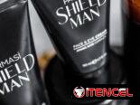 Perfume para Hombres Masculine junto al set Shieldman