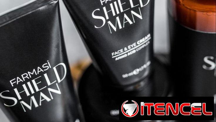 Perfume para Hombres Masculine junto al set Shieldman