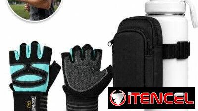 GUANTES DE ENTRENAMIENTO CON MUÑEQUERAS+ESTUCHE MULTIUSO CON CORREA, ENTREGA DE FACTURA, VARIEDAD DE COMBOS