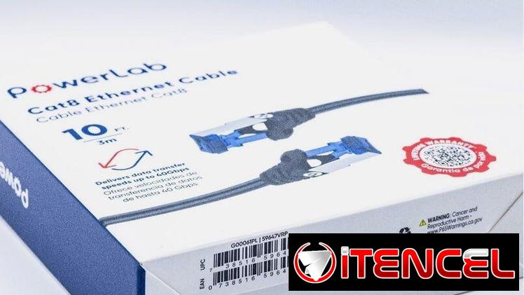 📞53884600.🎇 PowerLab Cable Ethernet Cat8 10FT Alta Velocidad 40Gbps🎇 Mensajería disponible.🚴