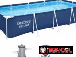 Piscina rectangular de tubos « Bestway » 4 m * 2.11 m * 81 cm