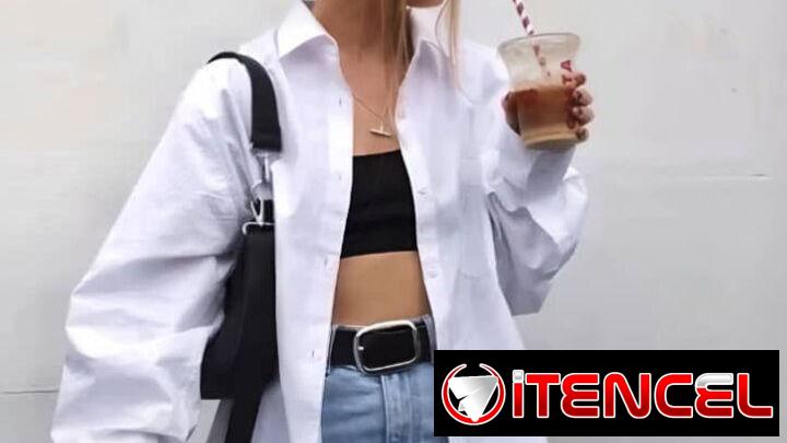 Camiseros para mujer, color blanco 58547627