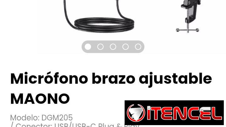 Micrófono brazo ajustable MAONO Modelo: DGM205