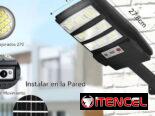 lampara recargable con panel solar