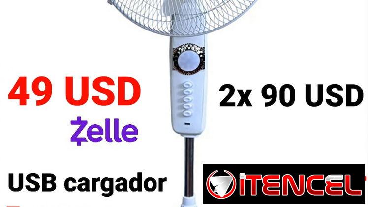 Ventiladores recargables de pie