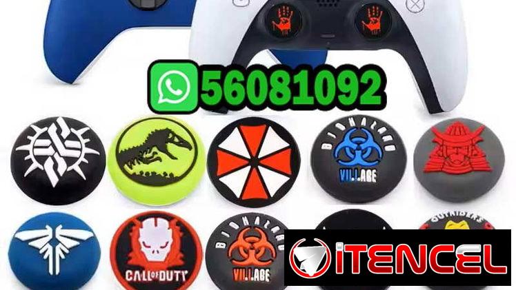 Tapa de agarre de silicona suave para Sony Playstation 5 4 PS5 PS4 XBOX Switch Pro controlador Joystick funda protectora
