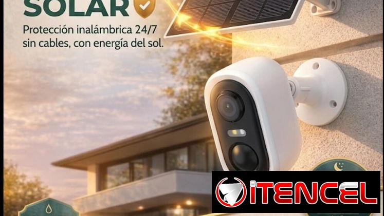🛡️ ¡Seguridad Total sin Cables! – Cámara Solar FHD