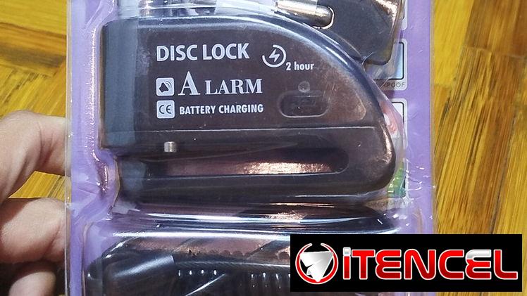 Candado con alarma para disco de moto recargable. ACEPTO TRANSFERENCIA CUP‼️. 23 USD o al cambio 💱