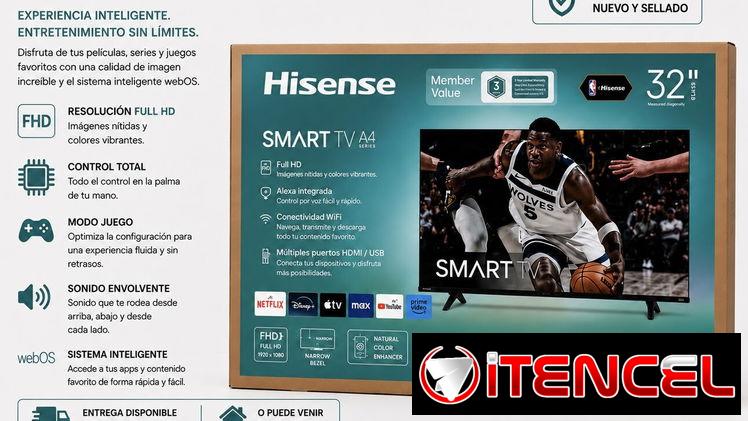 TV de 32” – 55” ( modelos 2025 ) LG , Samsung , Hisense ( Las mejores marcas )