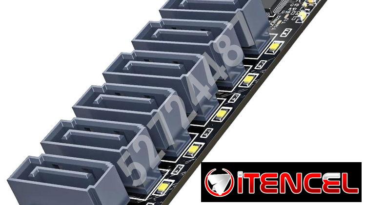 ✅✅52724487 – Tarjeta de expansión ORICO (PM2TS6) de SSD M.2 (NVMe) a 6x SATA 6Gb/s✅✅