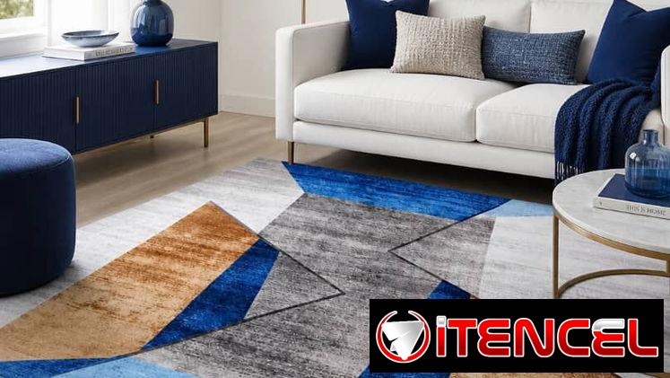 Alfombra Decorativa Moderna Rectangular . Renueva tu espacio y haz de tu hogar un palacio. 📞56249037