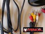 8 cables RCA para audio y video