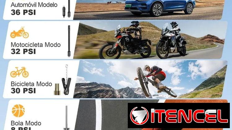 Compresor portátil inflador de neumáticos 58757374