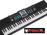 *Teclado Electrónico Multifunción 61 Teclas con Micrófono