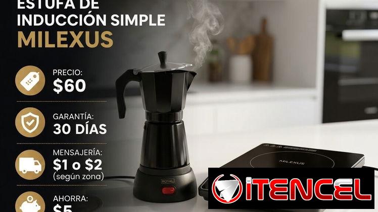 🎁 SEGUIMOS CON LAS JEFAS 🎁 COCINA DE INDUCCIÓN+ CAFETERA ELECTRICA. MENSAJERÍA, FACTURA Y GARANTÍA. 📲 54833699