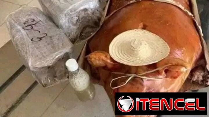Cerdo asado para 60 comensales