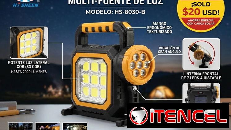 Lámpara LED solar de alta intensidad