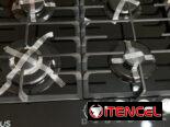 Cocina de Gas Milexus 4 Quemadores Empotrada con magneto, color negro superficie de cristal templado $250 USD transporte