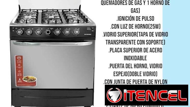 Estufa con horno Premier de 6 quemadores con luz interior