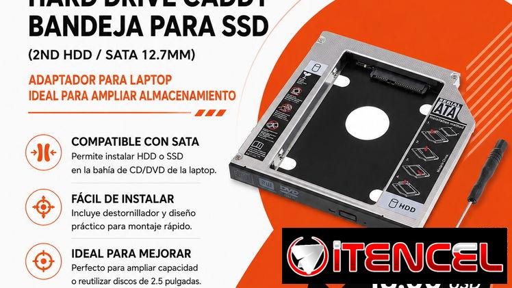 Hard Drive Caddy SATA para SSD/HDD 2.5” de Laptop | Bandeja 2nd HDD en La Habana