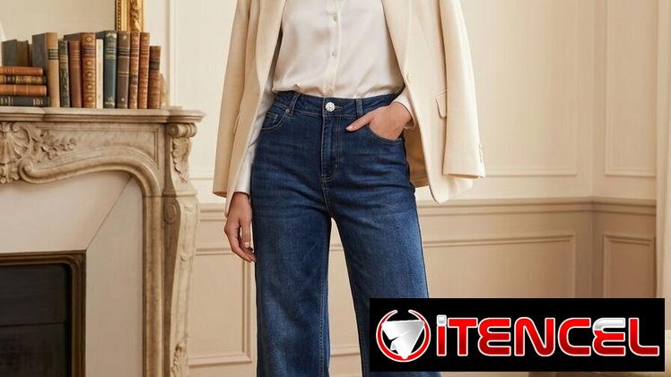 Jeans Wide Leg Premium – Azul Índigo Profundo Talla XL 25