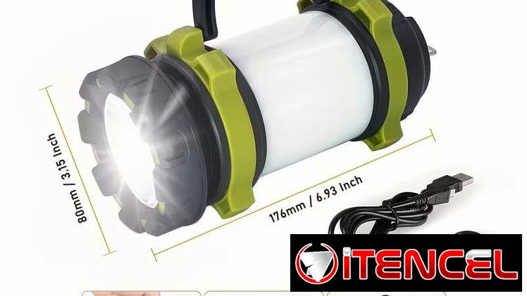 LINTERNA LED RECARGABLE USB (IP44 CAMPING EMERGENCIA)