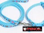 Collar con correa y cascabel