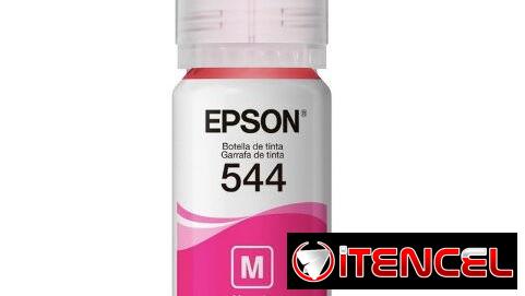 Tinta Epson T544 Ecotank Tinta Continua, colores cian, magenta o amarillo. Nueva Sellada