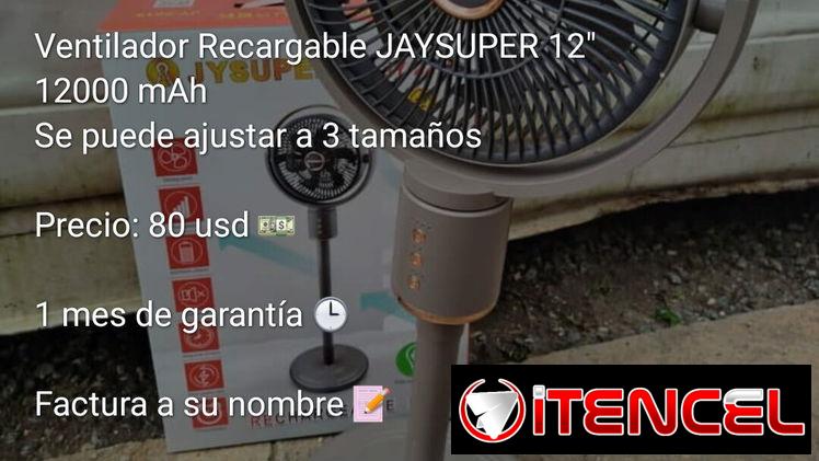 Ventilador recargable