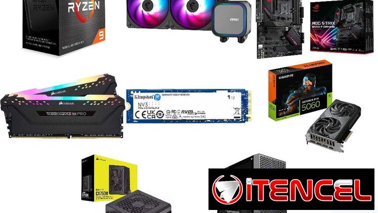 🎮 Torre Gamer 🎮 Gigabyte RTX 5060 8GB◽Ryzen 9 5900X◽16GB Corsair Vengeance RGB Pro◽1TB SSD M.2◽Chasis Cr 📦0km