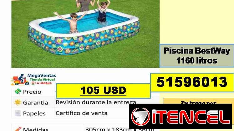 Piscinas /// 51596013 / La Habana / Mensajeria Costo Adicional