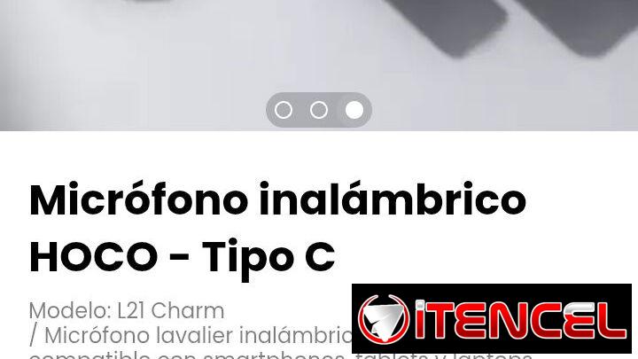 Micrófono inalámbrico HOCO – Tipo C. Modelo: L21 Charm