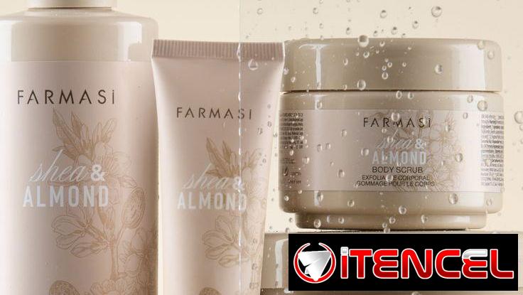 SET REGALO DE ALMENDRA CON CREMA, EXFOLIANTE, GEL DE BAÑO Y CREMA PARA LAS MANOS DE LA MARCA FARMASI