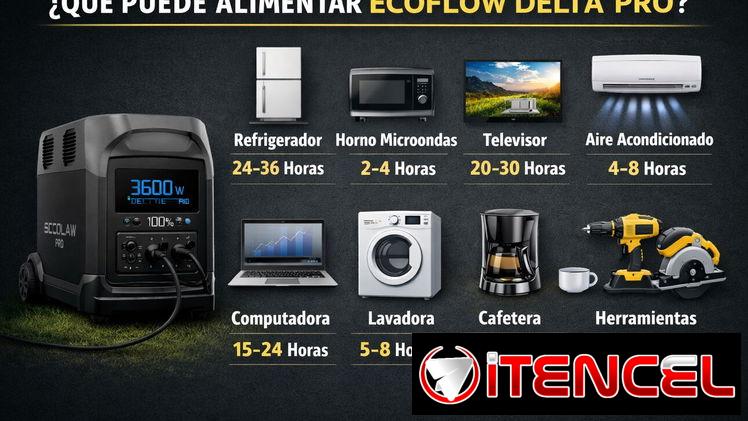 EcoFlow  Suficiente potencia para todo su hogar sin ruido q moleste a sus vecinos. Mensajería incluida en muchos casos.