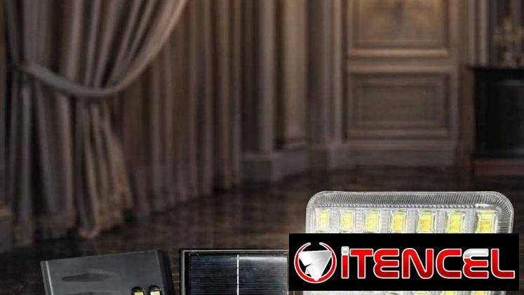 Reflector LED con Power Bank y panel solar