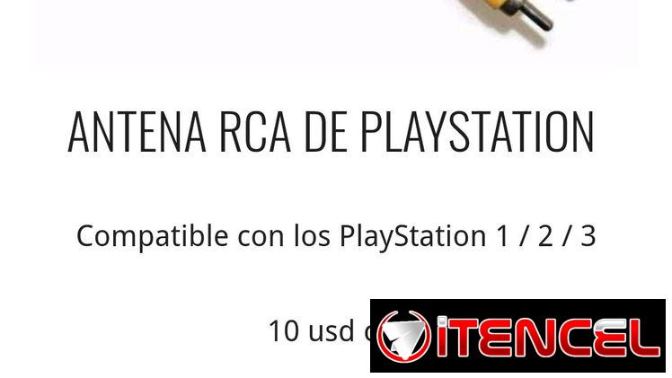 Antena Rca para PS3 y Ps2