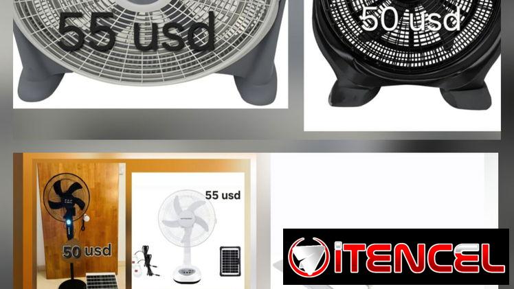 Ventiladores recargables,  de techo , de piso y tradicionales