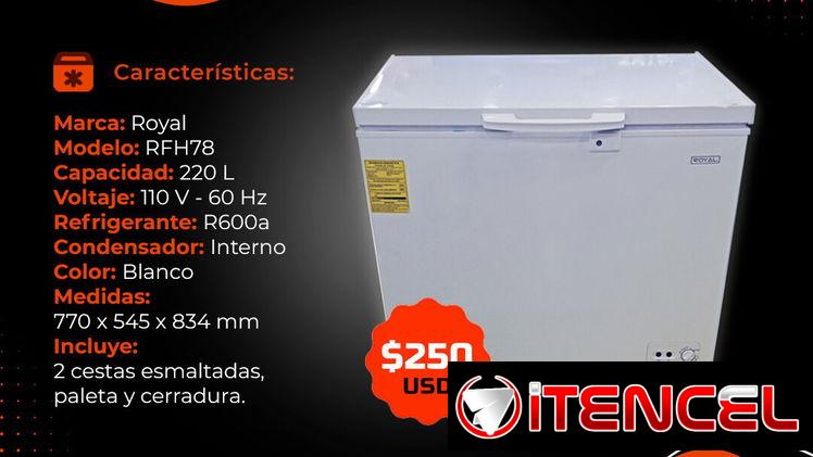 🎁 LA QUE TE GUSTA 🎁 NEVERA HORIZONTAL ROYAL 7.8 PIES. SERVICIO MENSAJERÍA, FACTURA Y GARANTÍA. TLF 54833699