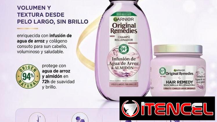 Garnier Original Remedies champú y mascarilla para cabello debilitado, sin volumen, fino, dañado por quimicos y calor