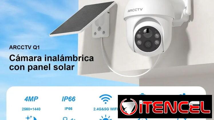 Cámara Solar/ Wifi/ lente 4 Mpx/4x/exterior e interior