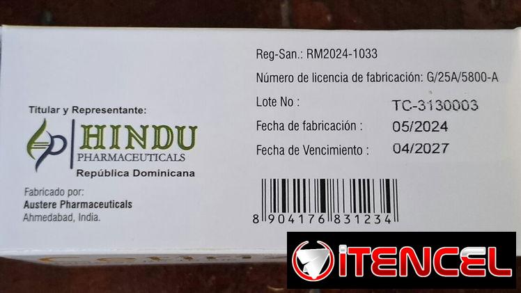 ©- Cetericina 10mg, 1 Tira de 10 Tableta-©