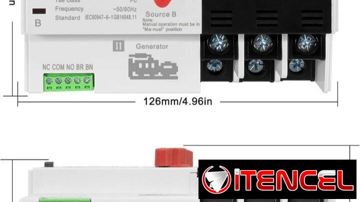 Transfer Automático Jotta de 3 polos, 100 amperes y 220 volt