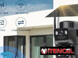 Cámara Solar Wifi Exterior e interiores/ 2 lentes